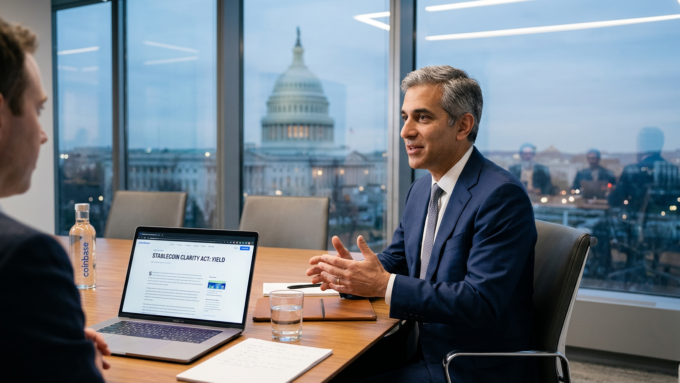 Coinbase CLO: Clarity Act Deal on Stablecoin Yield ‘Very Close’